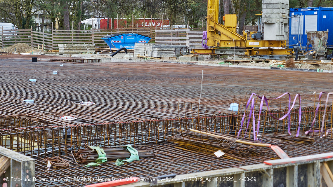 01.04.2023 - Baustelle zum Haus für Kinder in Neuperlach